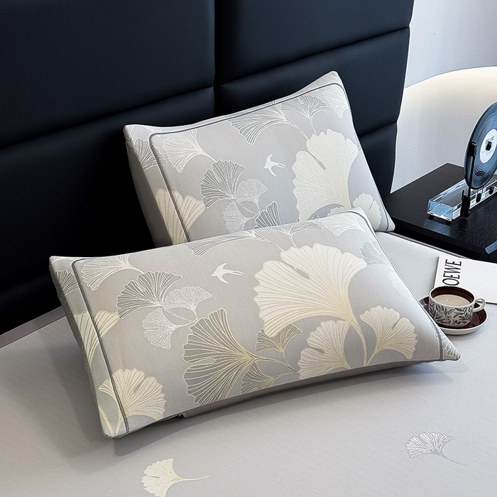 91家纺网 家纺一手货源 找家纺 全季家居 2025新款5A乙纶全PE花卉轻奢提花凉感软凉席席子 漫香银杏 床席