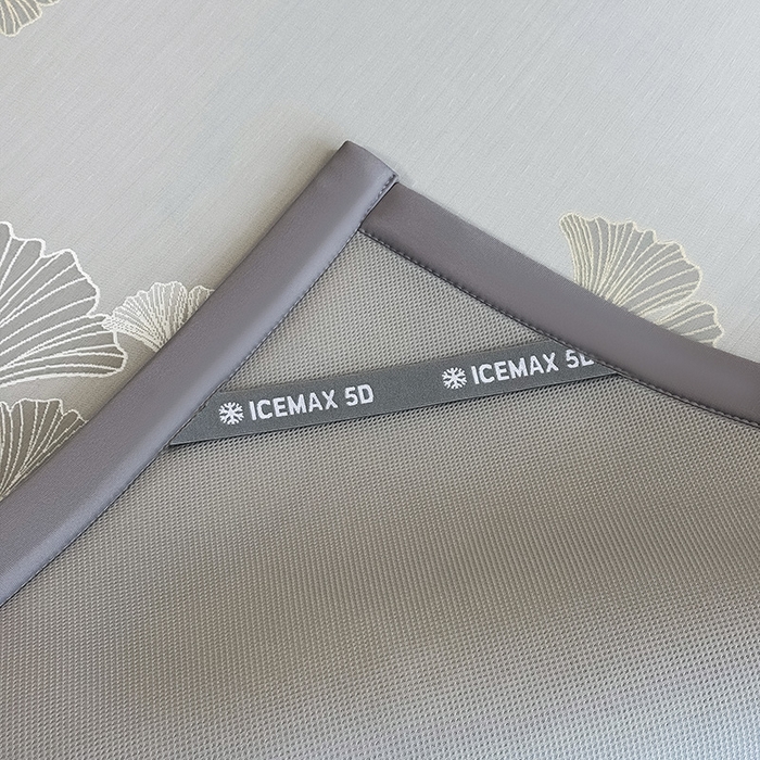 91家纺网 家纺一手货源 找家纺 全季家居 2025新款5A乙纶全PE花卉轻奢提花凉感软凉席席子 漫香银杏 床席