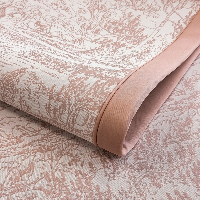 91家纺网 家纺一手货源 找家纺 全季家居 2025新款5A乙纶全PE花卉轻奢提花凉感软凉席席子 莫奈-淡粉 床席