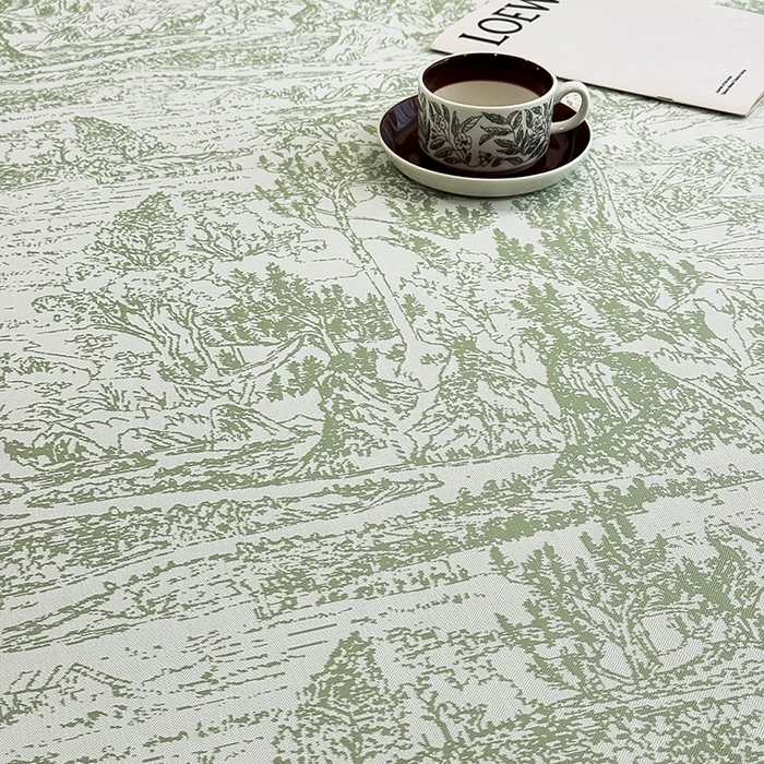 91家纺网 家纺一手货源 找家纺 全季家居 2025新款5A乙纶全PE花卉轻奢提花凉感软凉席席子 莫奈-浅绿 床席