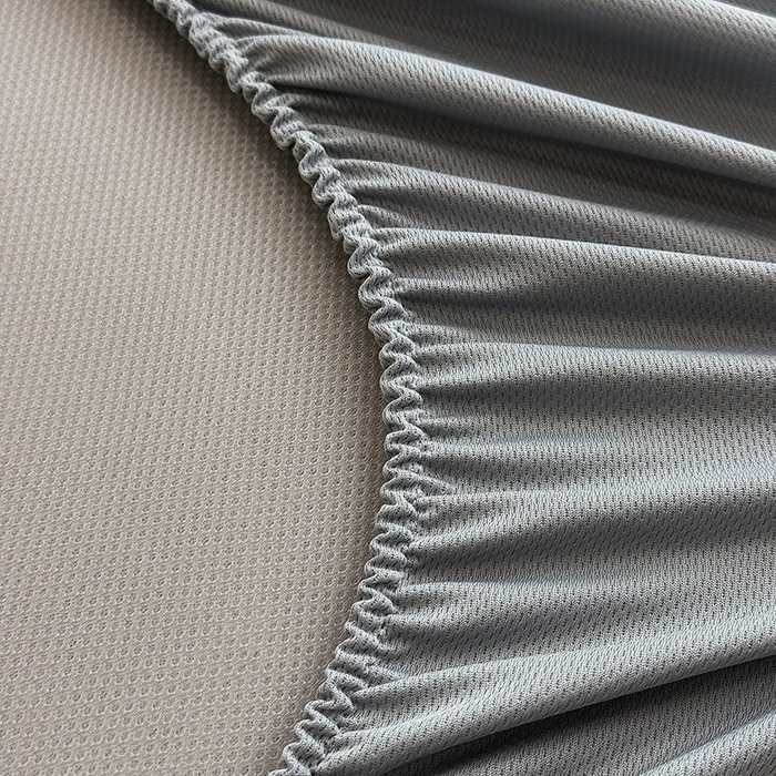 91家纺网 家纺一手货源 找家纺 全季家居 2025新款5A乙纶全PE花卉轻奢提花凉感软凉席席子 落盏-浅灰 床笠