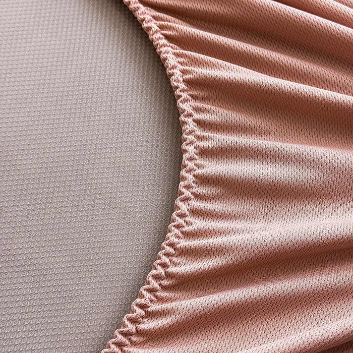 91家纺网 家纺一手货源 找家纺 全季家居 2025新款5A乙纶全PE花卉轻奢提花凉感软凉席席子 莫奈-淡粉 床笠