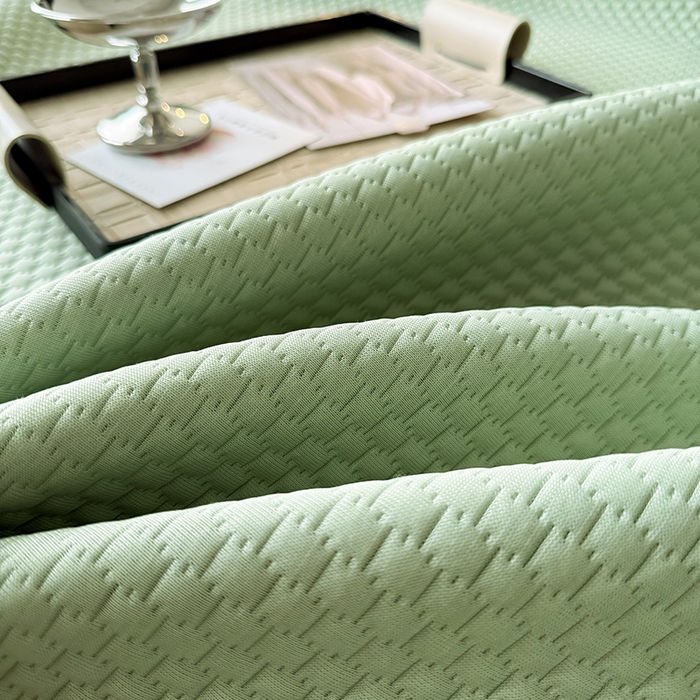 91家纺网 家纺一手货源 找家纺 全季家居 2025春夏新款A类三明治凉豆豆刺绣单枕套 枕套单件 水绿