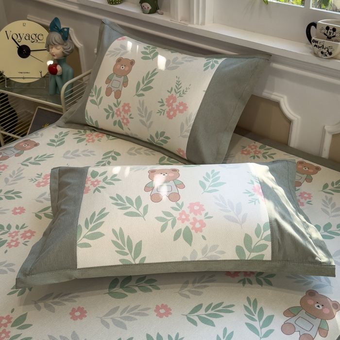 91家纺网 家纺一手货源 找家纺 （总）全季家居 2025春夏新款A类拼边数码印花单枕套 枕套单件