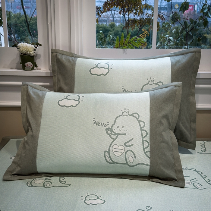 91家纺网 家纺一手货源 找家纺 （总）全季家居 2025春夏新款A类拼边数码印花单枕套 枕套单件