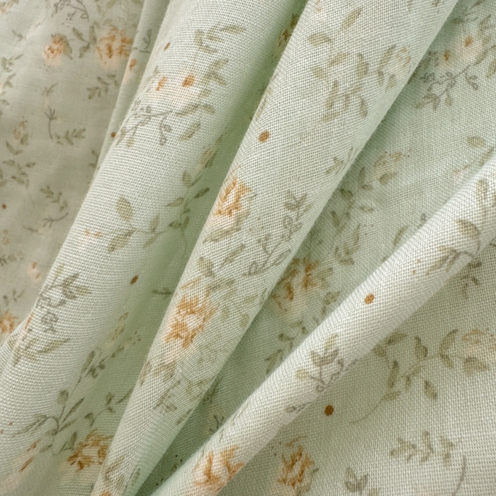 91家纺网 家纺一手货源 找家纺 简宜家居（朝初家纺） 2025新款40s全棉纯棉双层纱撞色蕾丝花边四件套 天青蓝屿