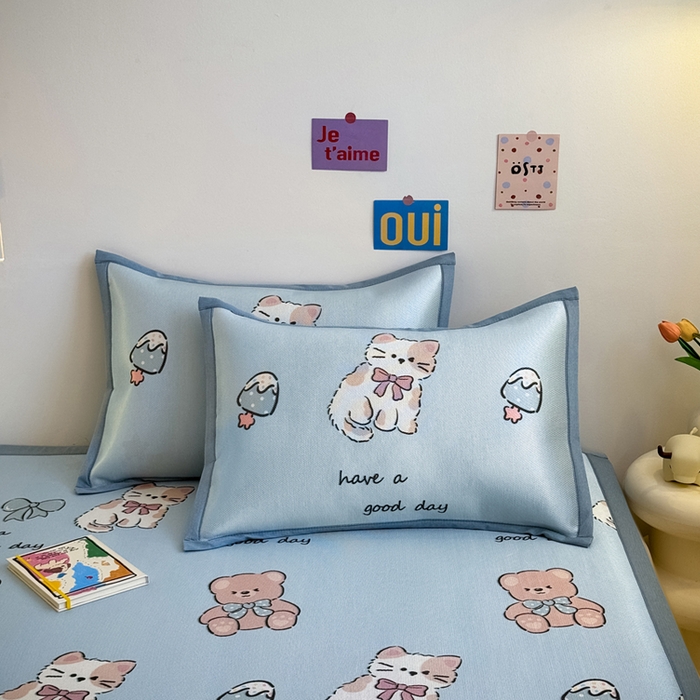 91家纺网 家纺一手货源 找家纺 （总）全季家居 2025春夏新款A类小清新数码印花单枕套 枕套单件