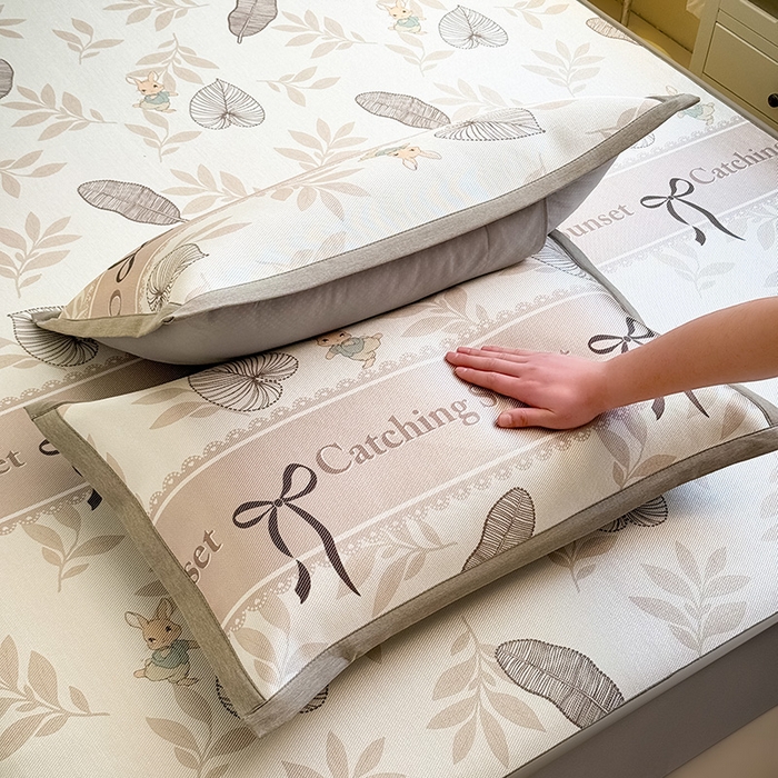 91家纺网 家纺一手货源 找家纺 全季家居 2025春夏新款A类小清新数码印花单枕套 枕套单件 复古花园