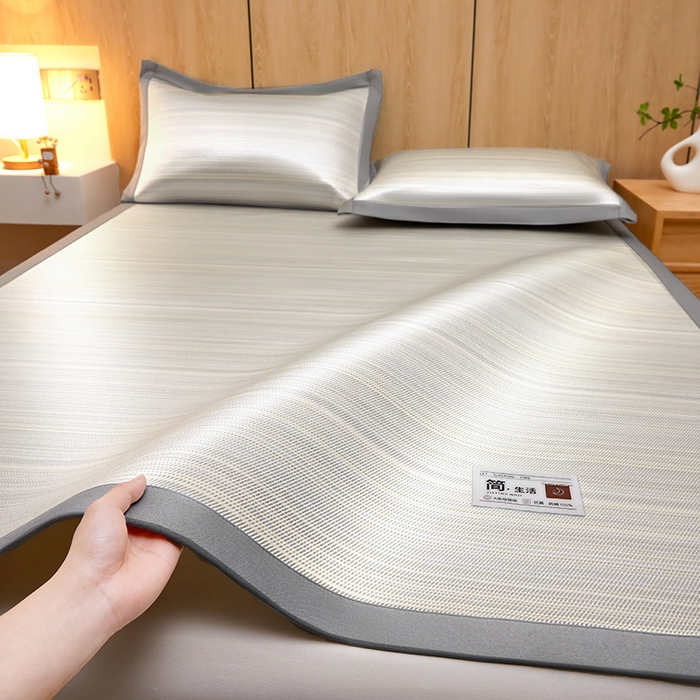 91家纺网 家纺一手货源 找家纺 （总）全季家居 2025新款5A抗菌防螨仿草席冰藤席凉席席子