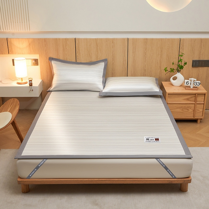 91家纺网 家纺一手货源 找家纺 （总）全季家居 2025新款5A抗菌防螨仿草席冰藤席凉席席子