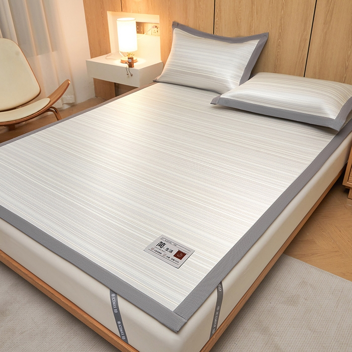 91家纺网 家纺一手货源 找家纺 （总）全季家居 2025新款5A抗菌防螨仿草席冰藤席凉席席子