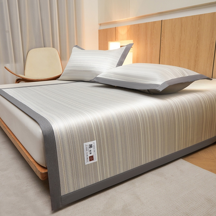 91家纺网 家纺一手货源 找家纺 （总）全季家居 2025新款5A抗菌防螨仿草席冰藤席凉席席子