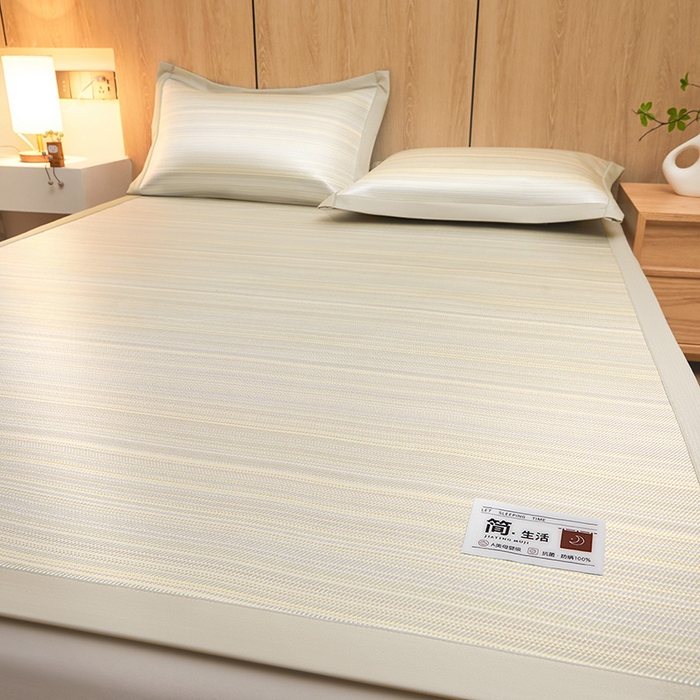 91家纺网 家纺一手货源 找家纺 （总）全季家居 2025新款5A抗菌防螨仿草席冰藤席凉席席子