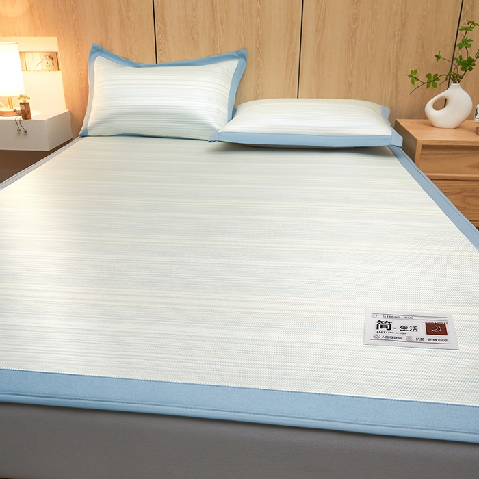 91家纺网 家纺一手货源 找家纺 （总）全季家居 2025新款5A抗菌防螨仿草席冰藤席凉席席子