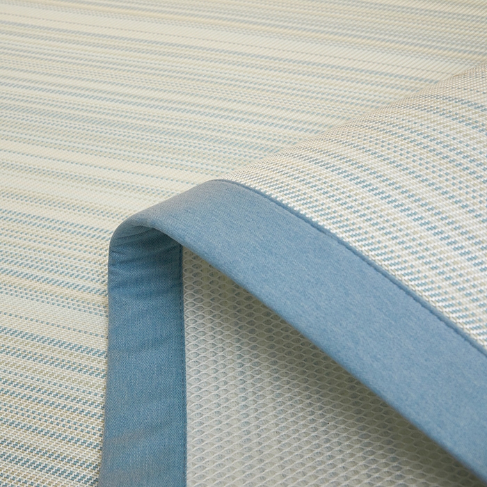 91家纺网 家纺一手货源 找家纺 全季家居 2025新款5A抗菌防螨仿草席冰藤席凉席席子 简生活-雅青 床席