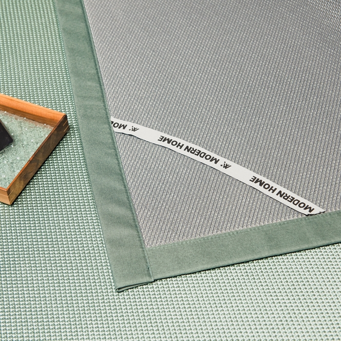 91家纺网 家纺一手货源 找家纺 全季家居 2025新款A类抗菌防螨艾草驱蚊冰藤席凉席席子 艾草-碧绿