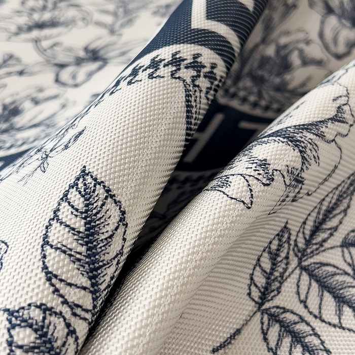 91家纺网 家纺一手货源 找家纺 全季家居 2025新款A类花卉系列数码印花冰藤席凉席席子 繁花物语-深蓝 床席