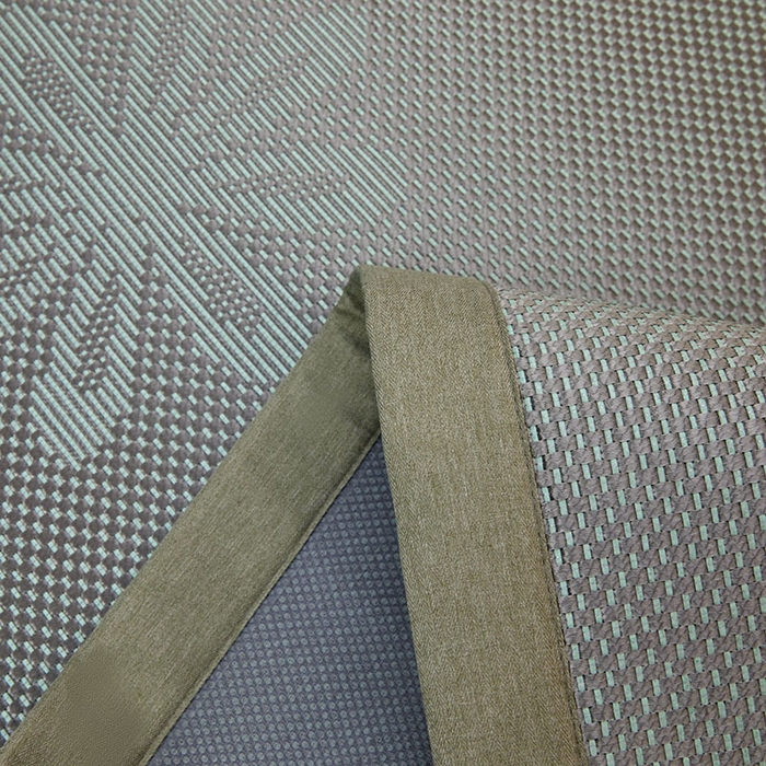 91家纺网 家纺一手货源 找家纺 全季家居 2025新款A类抗菌防螨清凉提花冰藤席凉席席子 飘雪-水绿 床席