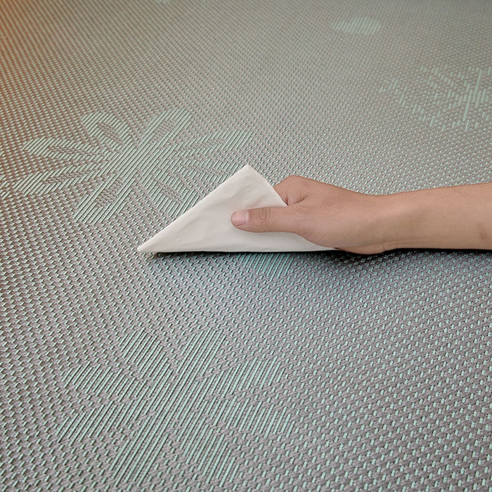 91家纺网 家纺一手货源 找家纺 全季家居 2025新款A类抗菌防螨清凉提花冰藤席凉席席子 飘雪-水绿 床席