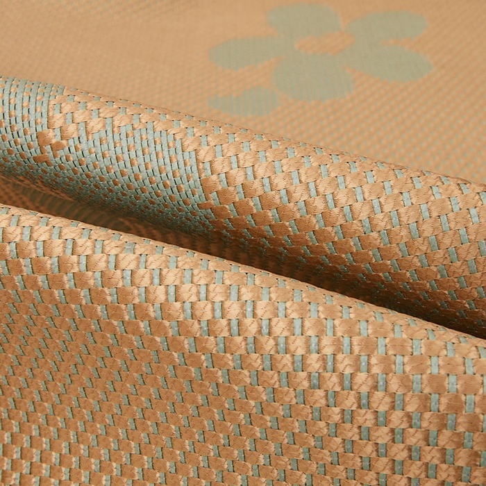 91家纺网 家纺一手货源 找家纺 全季家居 2025新款A类抗菌防螨清凉提花冰藤席凉席席子 花语-娇黄 床笠