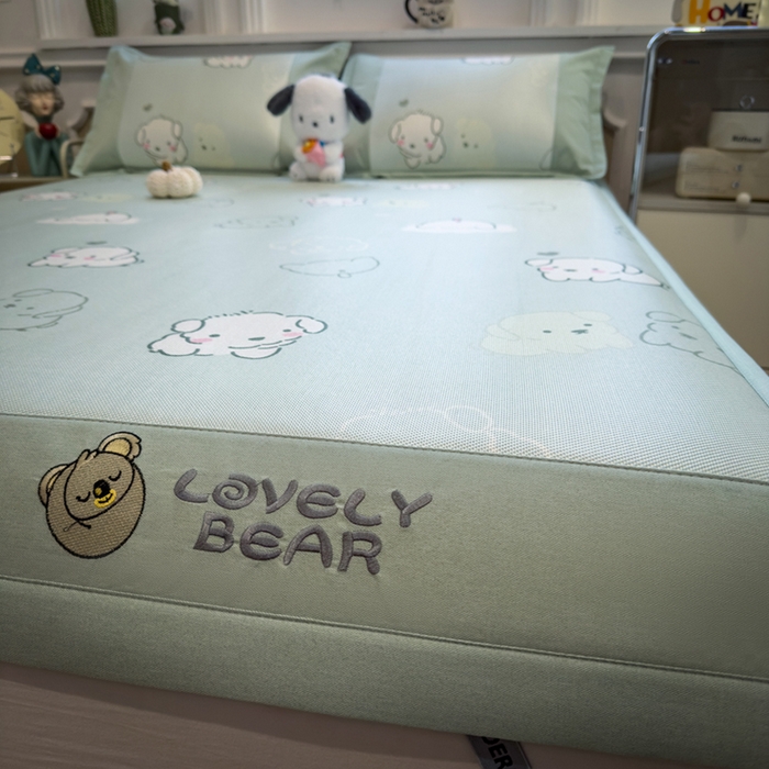 91家纺网 家纺一手货源 找家纺 （总）全季家居 2025新款A类抗菌防螨数码印花冰藤席凉席席子