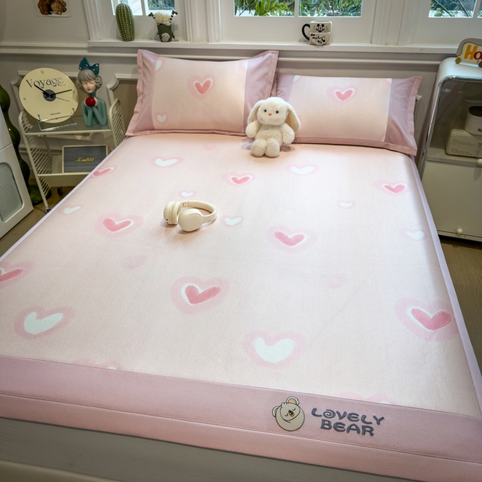 91家纺网 家纺一手货源 找家纺 （总）全季家居 2025新款A类抗菌防螨数码印花冰藤席凉席席子