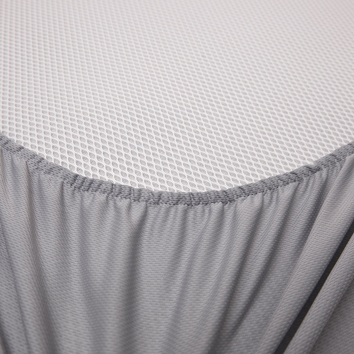 91家纺网 家纺一手货源 找家纺 全季家居 2025新款A类抗菌防螨小熊系列冰藤席凉席席子 平纹熊-银灰 床笠