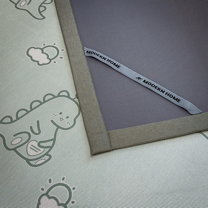 91家纺网 家纺一手货源 找家纺 全季家居 2025新款A类抗菌防螨数码印花冰藤席凉席席子 小恐龙 床席