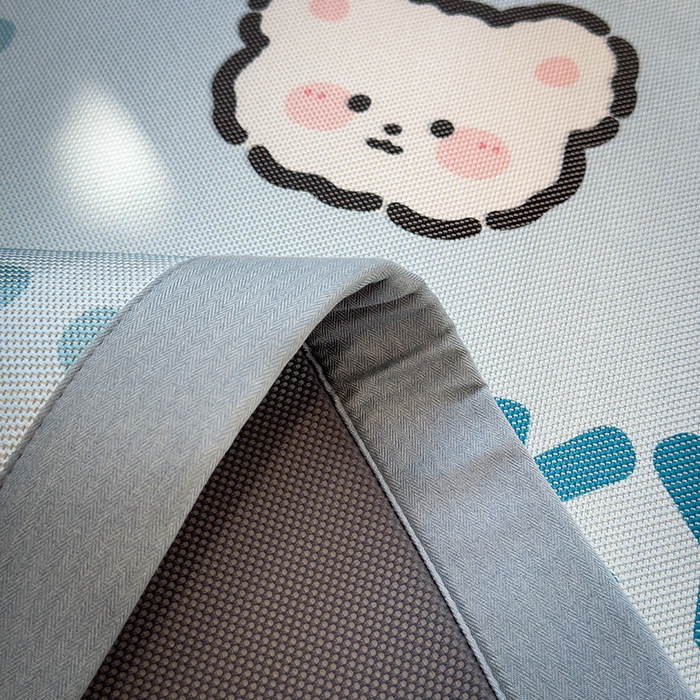 91家纺网 家纺一手货源 找家纺 全季家居 2025新款A类抗菌防螨数码印花冰藤席凉席席子 幸运熊 床席