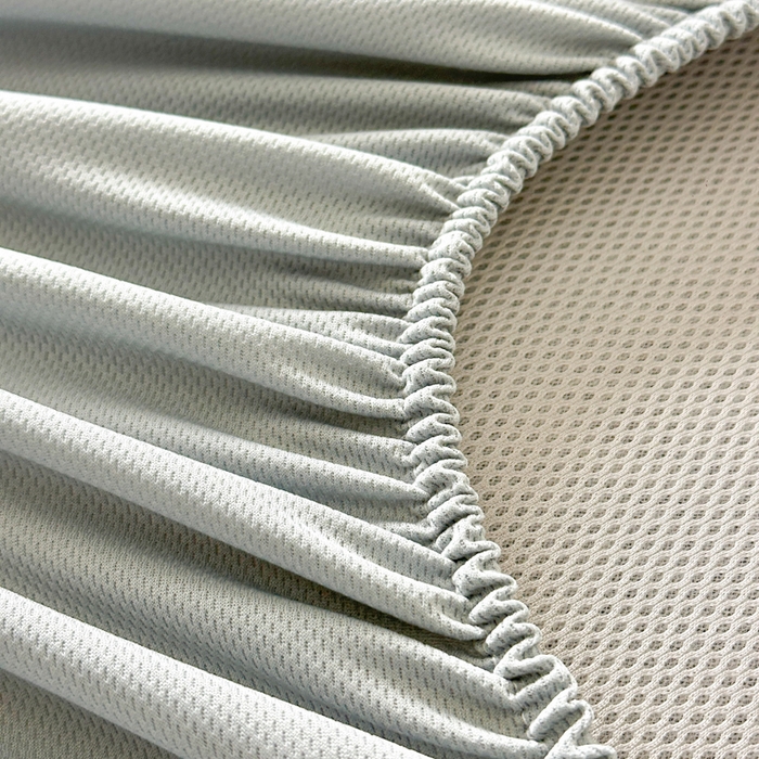 91家纺网 家纺一手货源 找家纺 鑫钰 2025新款A类进口PE高冷感凉席高端聚乙烯凉豆豆高克重480克冰丝凉席床笠三件套 冰肌-墨灰