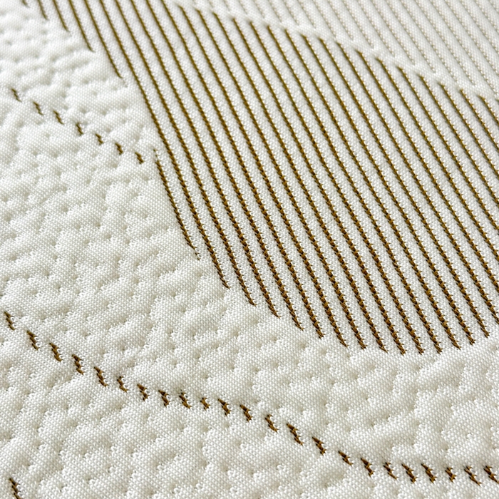 91家纺网 家纺一手货源 找家纺 鑫钰 2025新款A类进口PE高冷感凉席高端聚乙烯凉豆豆高克重480克冰丝凉席床笠三件套 沁夏-奶咖