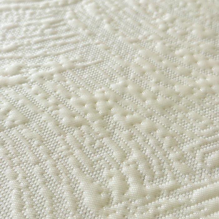 91家纺网 家纺一手货源 找家纺 鑫钰 2025新款A类进口PE高冷感凉席高端聚乙烯凉豆豆高克重480克冰丝凉席床笠三件套 云锦-奶白