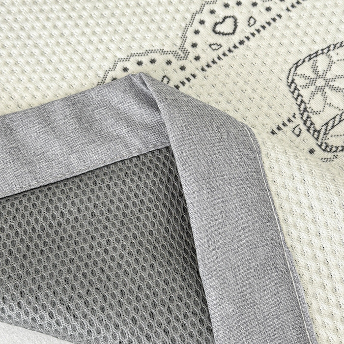 91家纺网 家纺一手货源 找家纺 （总）鑫钰 2025新款A类进口PE高冷感凉席高端聚乙烯凉豆豆高克重480克冰丝凉席床席三件套