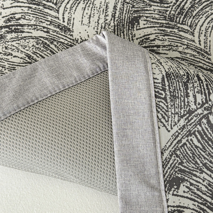 91家纺网 家纺一手货源 找家纺 鑫钰 2025新款A类进口PE高冷感凉席高端聚乙烯凉豆豆高克重480克冰丝凉席床席三件套 冰肌-墨灰