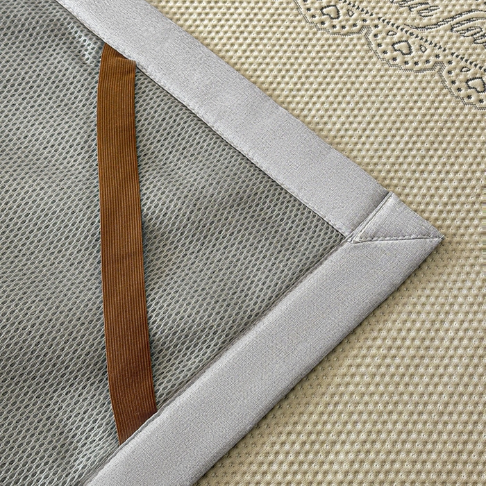 91家纺网 家纺一手货源 找家纺 鑫钰 2025新款A类进口PE高冷感凉席高端聚乙烯凉豆豆高克重480克冰丝凉席床席三件套 山茶物语-奶咖