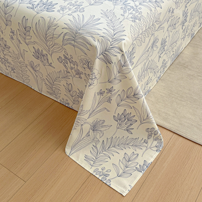 91家纺网 家纺一手货源 找家纺 （总）鑫钰 2025新款全棉纯棉老粗布花卉系列单品床单-床笠