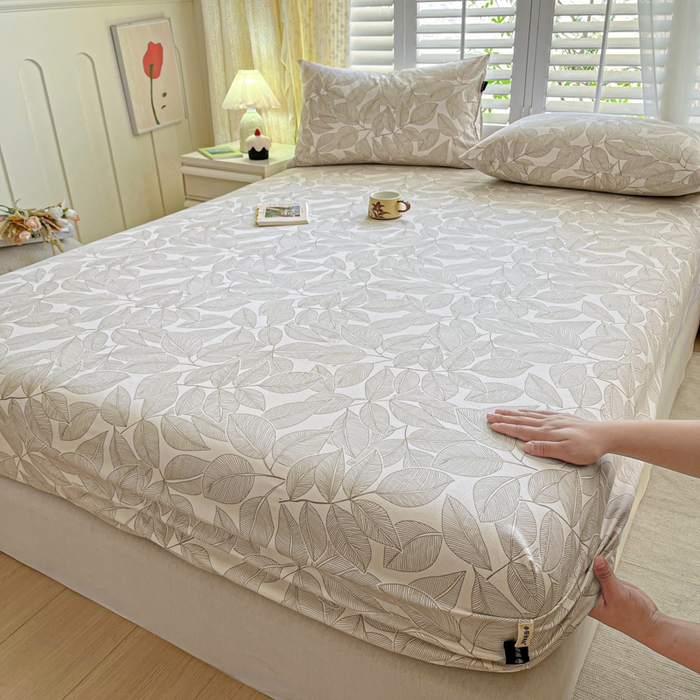 91家纺网 家纺一手货源 找家纺 （总）鑫钰 2025新款全棉纯棉老粗布花卉系列单品床单-床笠