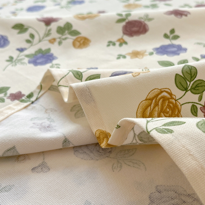 91家纺网 家纺一手货源 找家纺 鑫钰 2025新款全棉纯棉老粗布花卉系列单品床单-床笠 床单-花蔓