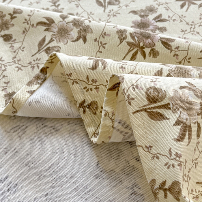 91家纺网 家纺一手货源 找家纺 鑫钰 2025新款全棉纯棉老粗布花卉系列单品床单-床笠 床单-蔷薇