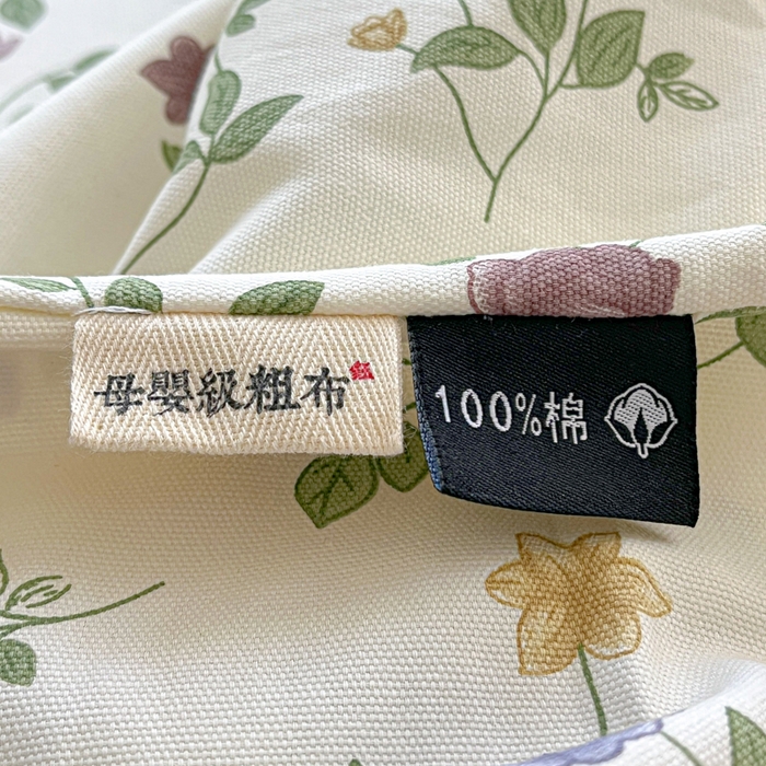 91家纺网 家纺一手货源 找家纺 鑫钰 2025新款全棉纯棉老粗布花卉系列单品床单-床笠 床笠-花蔓