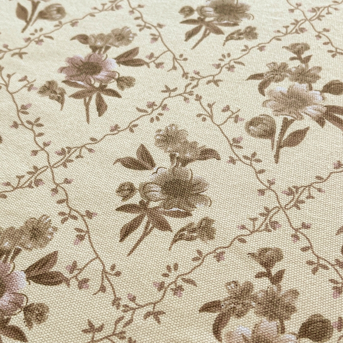 91家纺网 家纺一手货源 找家纺 鑫钰 2025新款全棉纯棉老粗布花卉系列单品床单-床笠 床笠-蔷薇