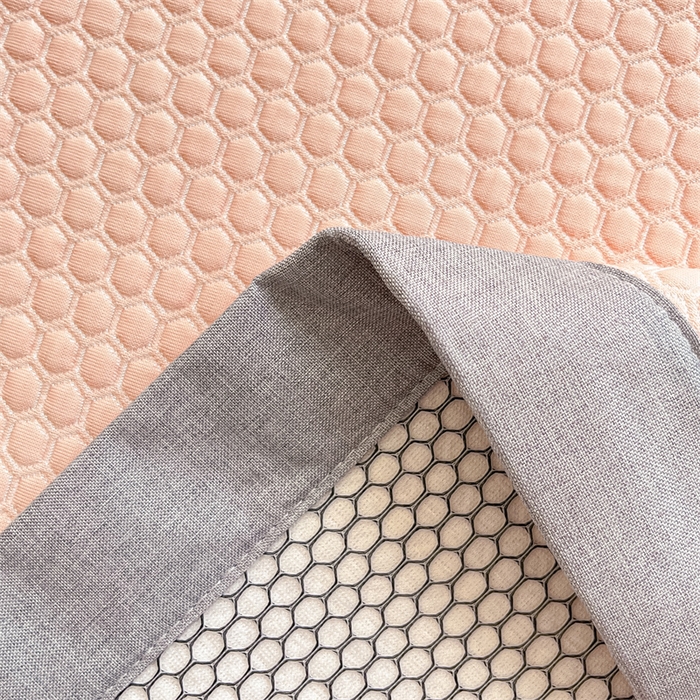 91家纺网 家纺一手货源 找家纺 鑫钰 2025新款超速凉感冰丝绣花凉席-床席款 冰柠檬-冰豆豆粉（床席款）