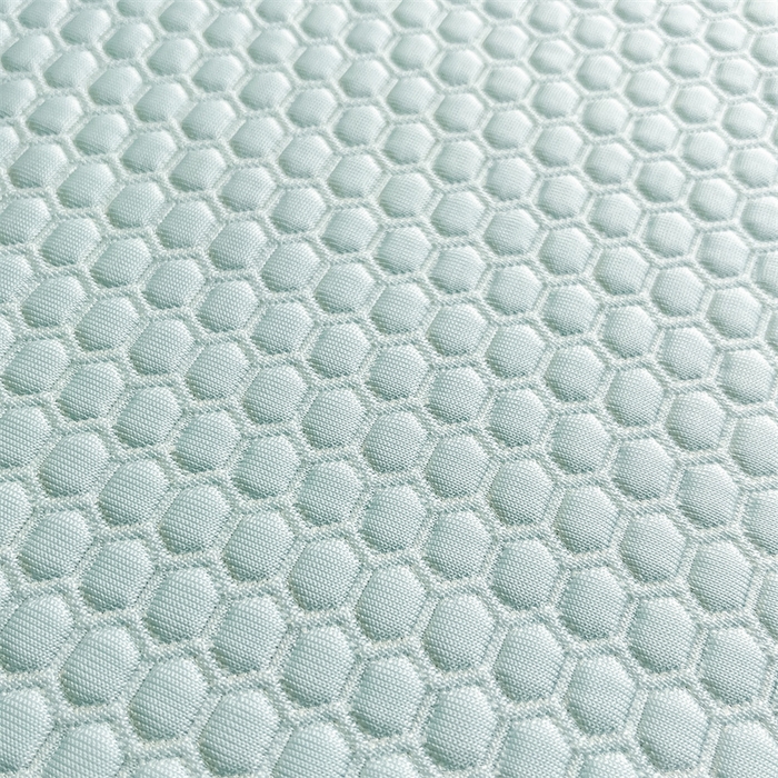 91家纺网 家纺一手货源 找家纺 鑫钰 2025新款超速凉感冰丝绣花凉席-床席款 冰柠檬-冰豆豆蓝（床席款）