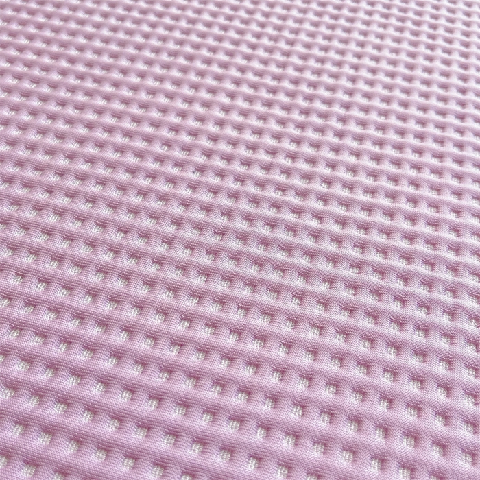 91家纺网 家纺一手货源 找家纺 鑫钰 2025新款超速凉感冰丝绣花凉席-床席款 冰柠檬-华夫格紫（床席款）