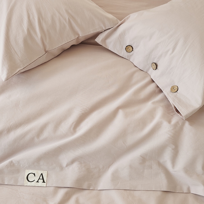 91家纺网 家纺一手货源 找家纺 EH家居 2025新款旧拾光系列全棉水洗棉单品被套 旧拾光-翻糖粉