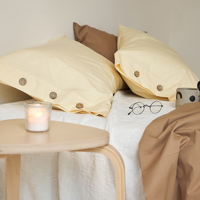 91家纺网 家纺一手货源 找家纺 （总）EH家居 2025新款旧拾光系列全棉水洗棉单品枕套