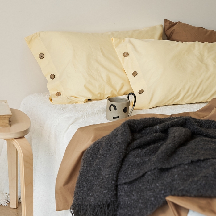 91家纺网 家纺一手货源 找家纺 （总）EH家居 2025新款旧拾光系列全棉水洗棉单品枕套