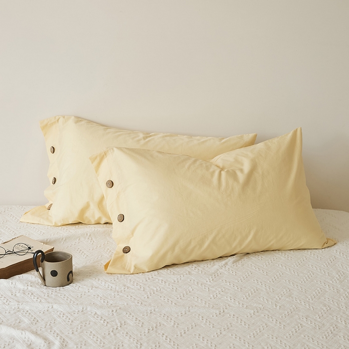 91家纺网 家纺一手货源 找家纺 （总）EH家居 2025新款旧拾光系列全棉水洗棉单品枕套