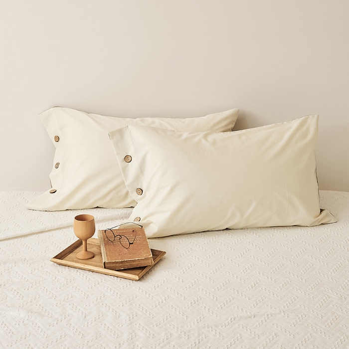 91家纺网 家纺一手货源 找家纺 （总）EH家居 2025新款旧拾光系列全棉水洗棉单品枕套