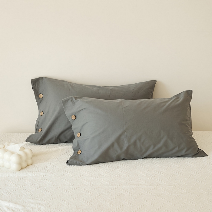 91家纺网 家纺一手货源 找家纺 （总）EH家居 2025新款旧拾光系列全棉水洗棉单品枕套